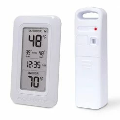 AcuRite Wireless Digital Weather Thermometer -Everbilt Sales Store acurite home weather stations 00826hd 4f 1000