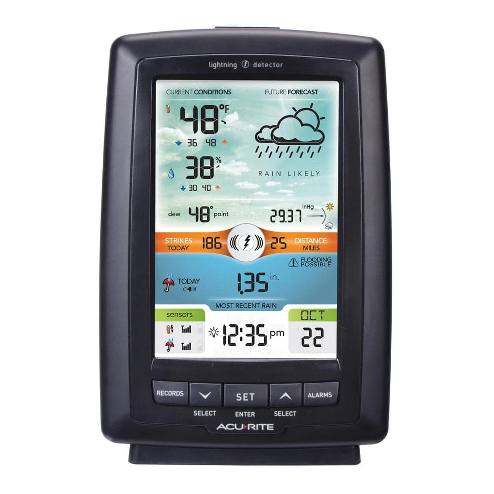 AcuRite Weather Station with Rain Gauge and Lightning Detector 2 AcuRite Weather Station with Rain Gauge and Lightning Detector - Image 2