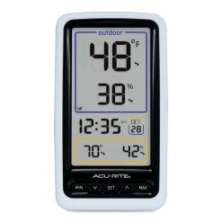 AcuRite Indoor/Outdoor Wireless Thermometer with Humidity and Clock