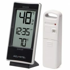 AcuRite Digital Thermometer with Indoor/Outdoor Temperature -Everbilt Sales Store acurite home weather stations 02059m 1f 1000