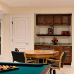 AcuRite 14.5 in. Large LED Clock with Indoor Temperature -Everbilt Sales Store acurite home weather stations 75127a1 1f 1000