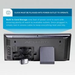 AcuRite 14.5 in. Large LED Clock with Indoor Temperature -Everbilt Sales Store acurite home weather stations 75127a1 44 1000