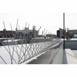Bird-X Original Stainless Steel Bird Spikes 100 ft. Pigeons Starlings Blackbirds Seagulls 6 in. Coverage -Everbilt Sales Store bird x animal barriers sts 100 44 1000
