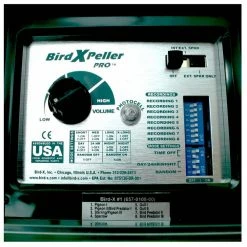 Bird-X Bird X Peller Pro Electronic Bird Repeller Bird Control Model 2 Crows Grackles Blackbirds Natural Predator Sounds -Everbilt Sales Store bird x animal repellents bxp pro 2 fa 1000