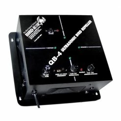 Bird-X Quadblaster Ultrasonic Bird Repeller 6,500 sq. ft. Indoor Bird Control Storage Buildings, Hangars, Warehouses, Barns