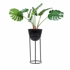 CosmoLiving by Cosmopolitan Black Metal Contemporary Planters (Set of 3) -Everbilt Sales Store black cosmoliving by cosmopolitan plant pots 040455 40 1000