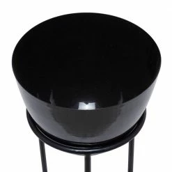 CosmoLiving by Cosmopolitan Black Metal Contemporary Planters (Set of 3) -Everbilt Sales Store black cosmoliving by cosmopolitan plant pots 040455 fa 1000