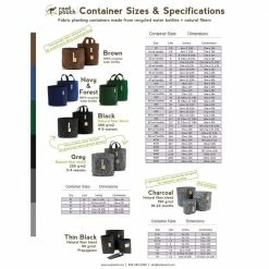 Root Pouch Breathable Fabric Planting Containers and Pots 10 gal. Planter with Handles (5-Pack) 8 Root Pouch Breathable Fabric Planting Containers and Pots 10 gal. Planter with Handles (5-Pack) -Everbilt Sales Store black root pouch grow bags rr800 10h 1f 1000