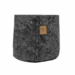 Root Pouch 1 Gal. Breathable Fabric Planting Containers and Pots 1 Gal. Natural Fiber Blend Planter in Charcoal (25-Pack)