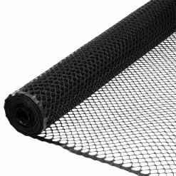 Everbilt 3/4 in. x 3 ft. x 25 ft. Black Plastic Poultry Fence