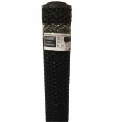 Everbilt 36 in. x 5-9/10 in. Black PVC Poultry Netting