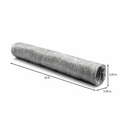 Everbilt 3 in. x 25 ft. Flexible Aluminum Foil Duct -Everbilt Sales Store everbilt flexible ductwork af325ulphd 1f 1000