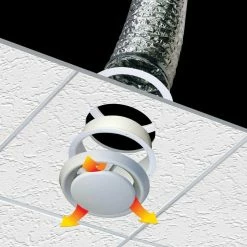 Everbilt 4 in. Air Diffuser -Everbilt Sales Store everbilt flexible ductwork df4whd 40 1000