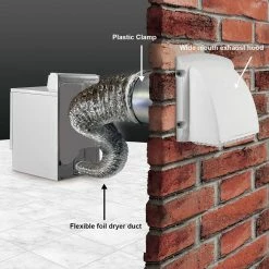 Everbilt Wide Mouth Dryer Vent Kit with 4 in. x 8 ft. Aluminum Dryer Duct -Everbilt Sales Store everbilt flexible ductwork td48pmkhd6 66 1000