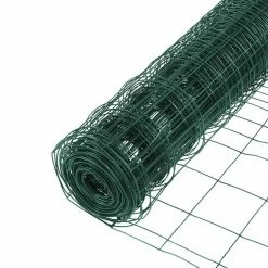 Everbilt 2.3 ft. x 50 ft. PVC Green Garden Fence Welded Wire