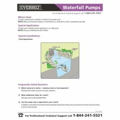 Everbilt 1/2 HP Waterfall Utility Pump -Everbilt Sales Store everbilt waterfall pumps ssb300 76 1000