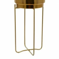 CosmoLiving by Cosmopolitan 31 In. x 12 In. Gold Metal Contemporary Planter (Set of 2) -Everbilt Sales Store gold cosmoliving by cosmopolitan plant pots 040594 fa 1000