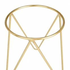 CosmoLiving by Cosmopolitan 10 in. x 7 in. Gold Metal Modern Planter (Set of 2) -Everbilt Sales Store gold cosmoliving by cosmopolitan plant pots 040776 fa 1000