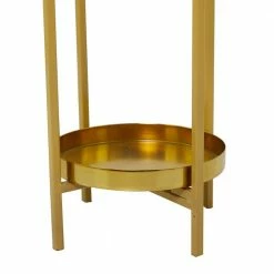 CosmoLiving by Cosmopolitan Gold Metal Modern Planter (Set of 2) -Everbilt Sales Store gold cosmoliving by cosmopolitan plant pots 042326 1d 1000