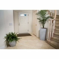 Xbrand 29 in. Tall and 24 in. Tall Grey Modern Nested Square Flower Concrete Pot Planter (Set of 2 Different Sizes) -Everbilt Sales Store gray xbrand plant pots pl2915gr 77 1000