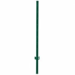 Everbilt 1 in. x 2.25 in. x 7 ft. Green Steel U Fence Post