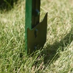 Everbilt 1-3/4 in. x 3-1/2 in. x 7 ft. Green Steel Fence T-Post -Everbilt Sales Store green everbilt garden fencing 901177eb 31 1000