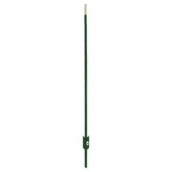 Everbilt 1-3/4 in. x 3-1/2 in. x 7 ft. Green Steel Fence T-Post