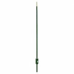 Everbilt 1-3/4 in. x 3-1/2 in. x 6-1/2 ft. Green Steel Fence T-Post