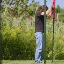 Everbilt 1-3/4 in. x 3-1/2 in. x 6-1/2 ft. Green Steel Fence T-Post -Everbilt Sales Store green everbilt garden fencing 901178eb 76 1000