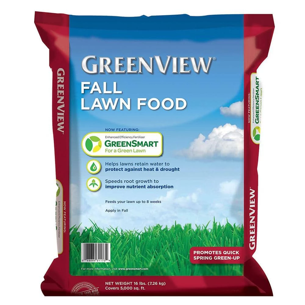 GreenView 16 lbs. Fall Lawn Food, Covers 5,000 sq. ft. (22-0-10) 1 GreenView 16 lbs. Fall Lawn Food, Covers 5,000 sq. ft. (22-0-10)