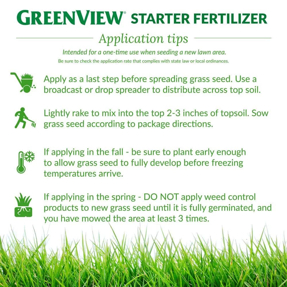 GreenView 48 lbs. Starter Fertilizer, Covers 15,000 sq. ft. (10-18-10) 3 GreenView 48 lbs. Starter Fertilizer, Covers 15,000 sq. ft. (10-18-10) - Image 3