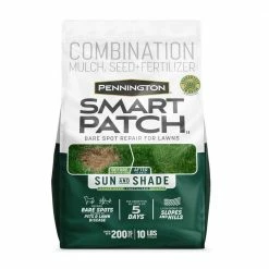 Pennington 10 lbs. Smart Patch Sun and Shade North Grass Seed with Mulch, Fertilizer