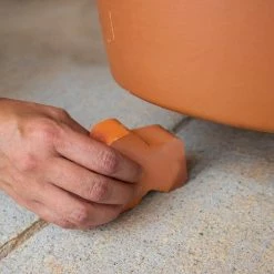 Pennington 1.5 in. Terra Cotta Clay Pot Planter Feet (Set of 3) -Everbilt Sales Store pennington planter accessories 100012662 76 1000