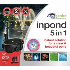 Pennington Aquagarden 300 GPH in Pond All-in-One Pump with Cleaning Pod -Everbilt Sales Store pennington pond accessories 100541844 1d 1000
