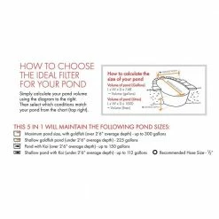 Pennington Aquagarden 300 GPH in Pond All-in-One Pump with Cleaning Pod -Everbilt Sales Store pennington pond accessories 100541844 d4 1000