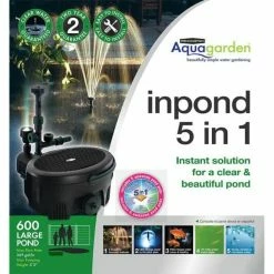 Pennington Aquagarden 600 GPH in Pond All-in-One Pump with Cleaning Pod -Everbilt Sales Store pennington pond accessories 100541845 1d 1000