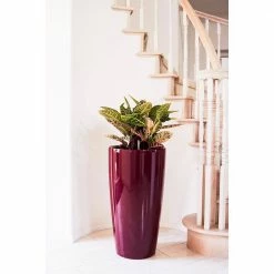 XBRAND 30 in. Tall Red Plastic Nested Self Watering Indoor/Outdoor Tall Round Planter Pot (Set of 2) 11 XBRAND 30 in. Tall Red Plastic Nested Self Watering Indoor/Outdoor Tall Round Planter Pot (Set of 2) -Everbilt Sales Store red xbrand plant pots pl3585rd 1f 1000