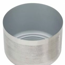 CosmoLiving by Cosmopolitan 9 In. x 12 In. Silver Metal Modern Planter (Set of 3) -Everbilt Sales Store silver cosmoliving by cosmopolitan plant pots 040256 44 1000