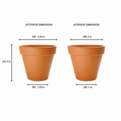Pennington 2 in. Mini Terra Cotta Pot -Everbilt Sales Store terra cotta pennington plant pots 100506840 40 1000