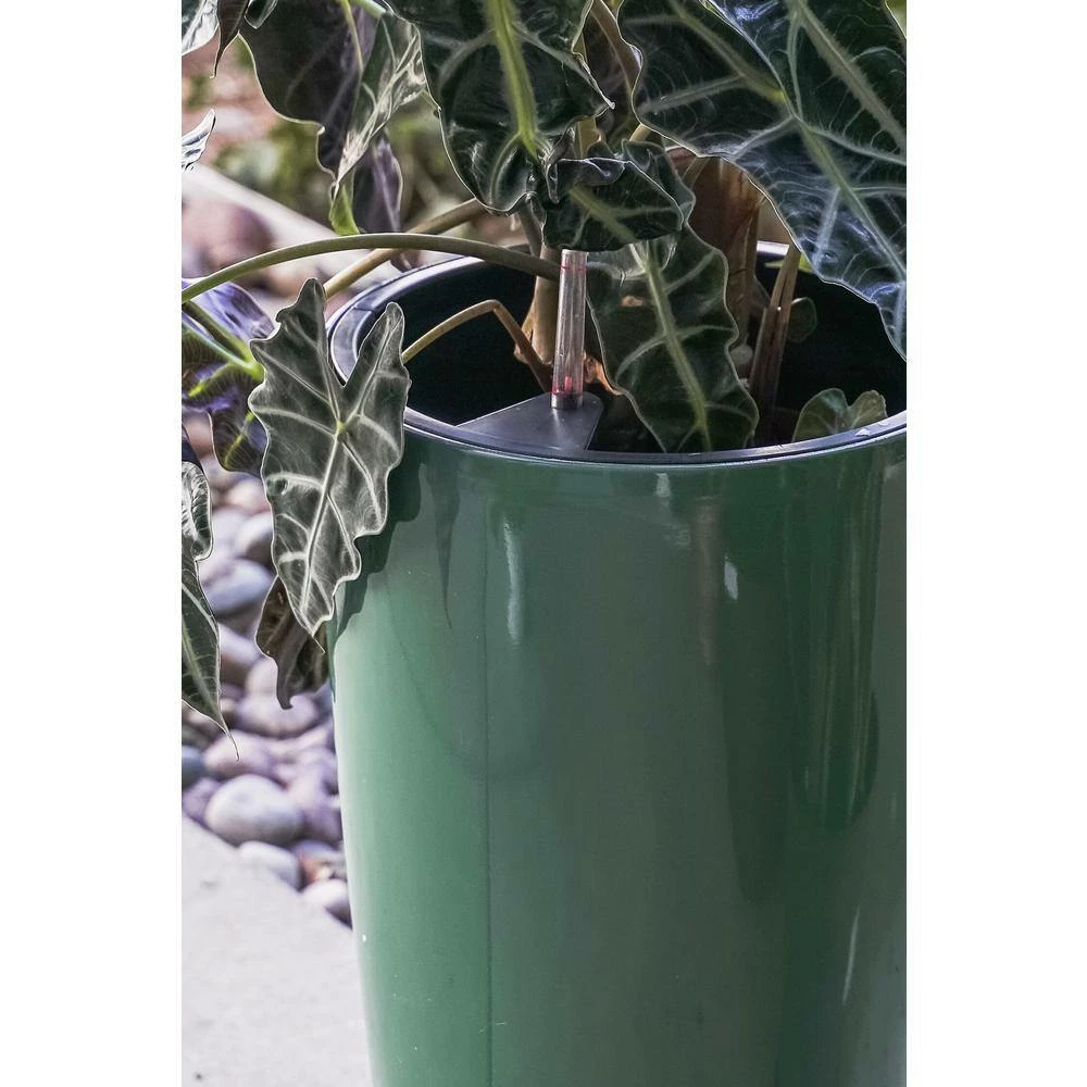 XBRAND 17 in. Tall Turquoise Plastic Nested Self Watering Indoor/Outdoor Round Planter Pot w/ Glossy Finish (Set of 2) 5 XBRAND 17 in. Tall Turquoise Plastic Nested Self Watering Indoor/Outdoor Round Planter Pot w/ Glossy Finish (Set of 2) - Image 5