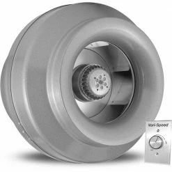 Vortex Powerfan 12 in. 1124 CFM Inline Fan with Vari-Speed Kit