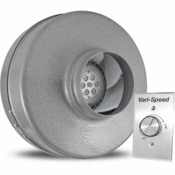 Vortex Powerfan 4 in. 220 CFM Inline Fan with Vari-Speed Kit