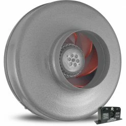 Vortex Powerfan 6 in. 497 CFM Inline Fan with Current Sensor