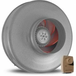 Vortex Powerfan VTX600 In-Line Duct Blower with Dial-A-Temp Kit