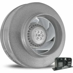Vortex Powerfan 6 in. L 293 CFM Inline Fan with Current Sensor