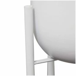 CosmoLiving by Cosmopolitan 22 in. x 20 in. White Metal Modern Planter (Set of 2) -Everbilt Sales Store white cosmoliving by cosmopolitan plant pots 042813 40 1000