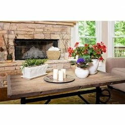 Pennington 12.008 in. x 12.008 in. White Ceramic Window Box -Everbilt Sales Store white pennington window boxes 521387 4f 1000