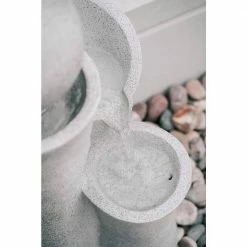 XBRAND 36 in. Tall Natural Grey Cascading Sphere Floor Zen Indoor/Outdoor Decor Water Fountain -Everbilt Sales Store xbrand freestanding fountains cr3617ftna 76 1000