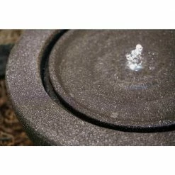 XBRAND Round Sphere Water Fountain w/LED Light, Indoor Outdoor Decor, 10 in. Tall, Grey -Everbilt Sales Store xbrand tabletop fountains ge2010ftbk 76 1000